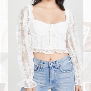 For Love & Lemons Cheyenne Lace Bustier